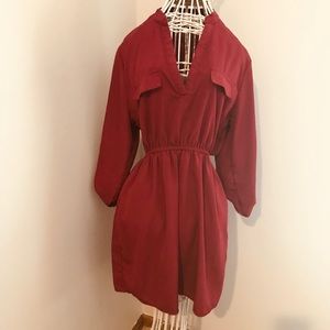 Long burgundy shirt